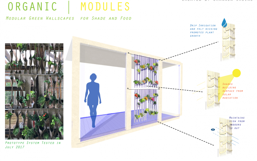 Organic Modules: Modular Wallscapes for Shade and Food