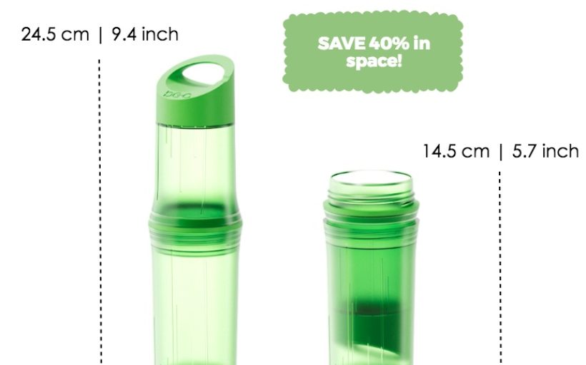 Be-O bottle: reusable “sugarcane” water bottle